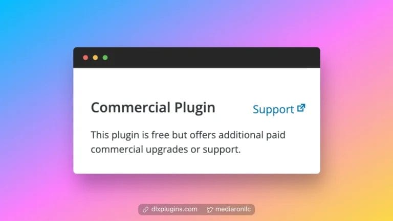 Commercial Category Selected for Simple Comment Editing Plugin