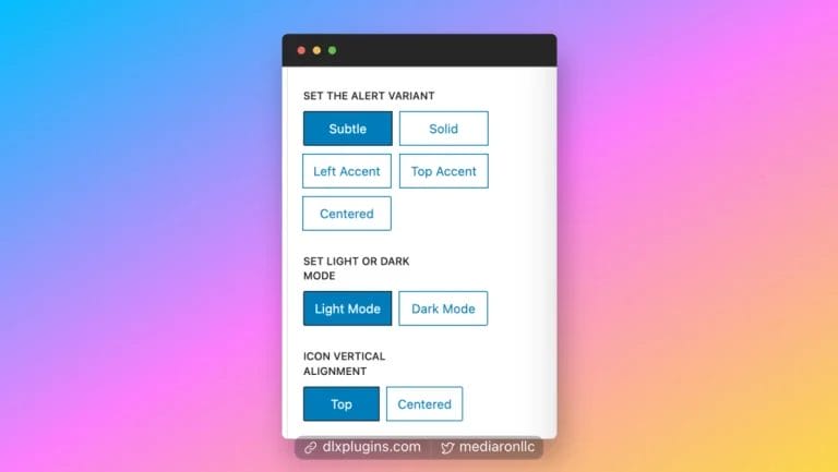 Buttons as an Options Panel