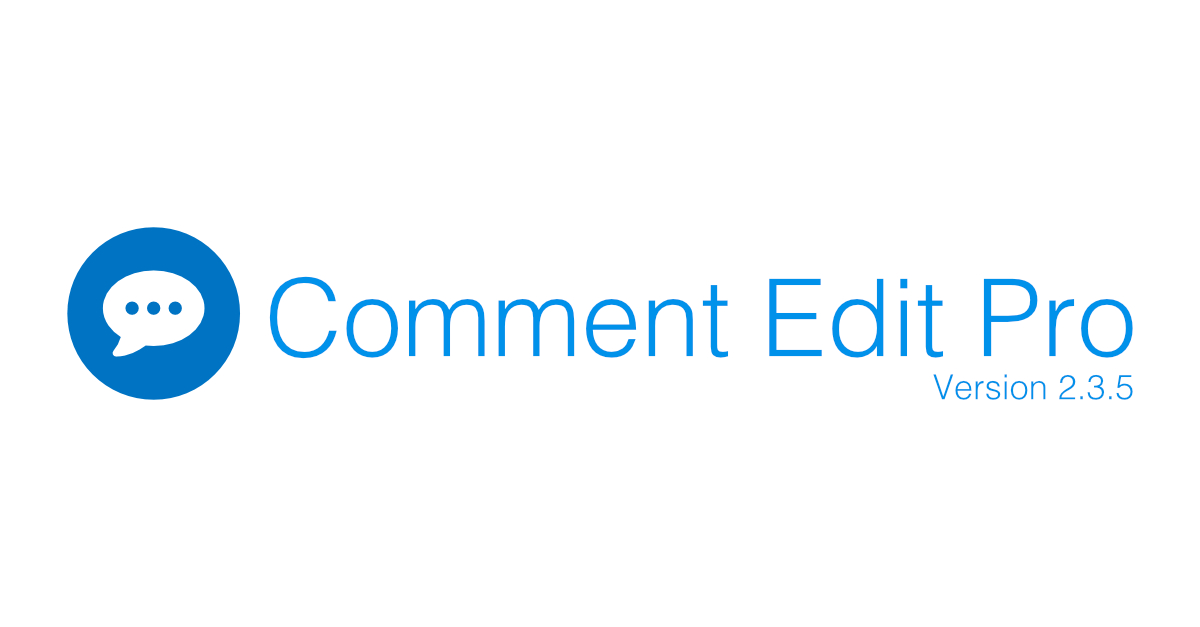 Comment Edit Pro 2.3.5 Released