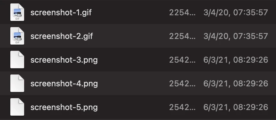 Screenshots in the SVN Assets Folder