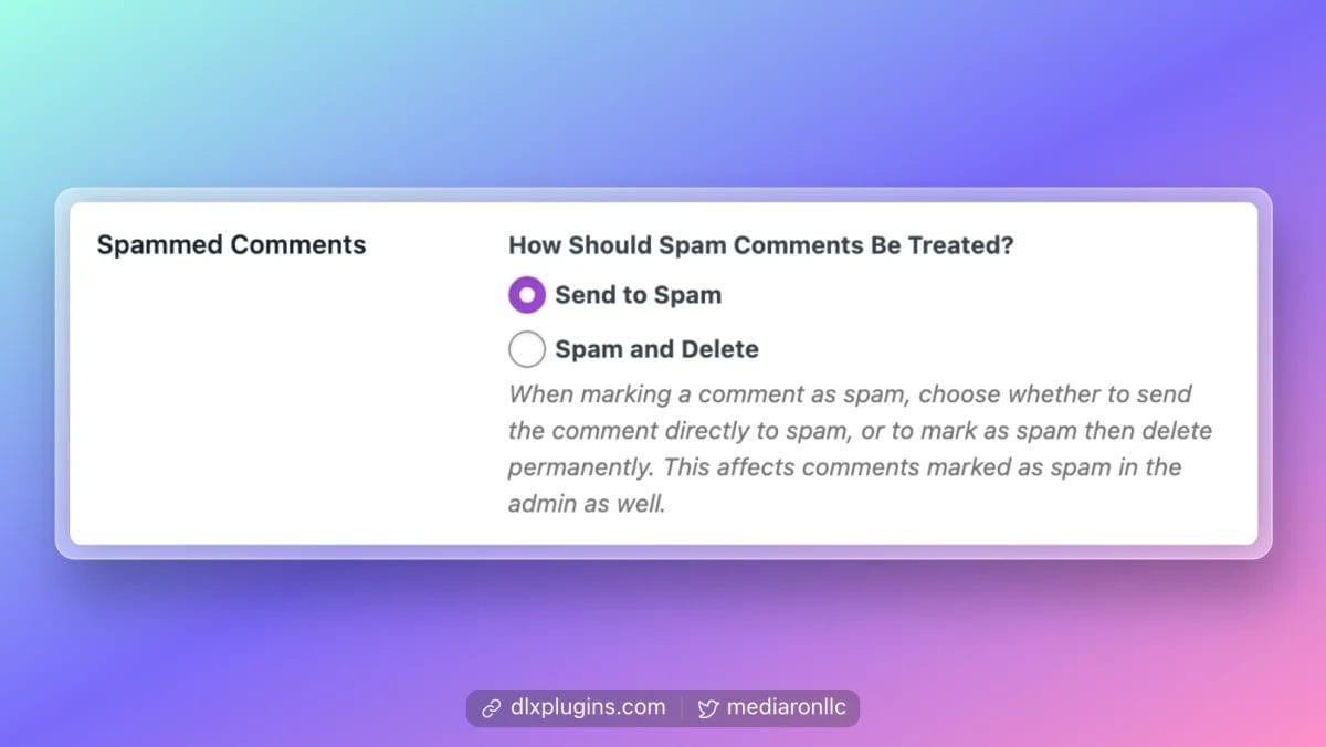 Spam Comments, and Remove Them, in One Click