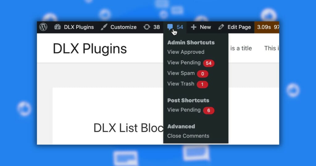 Comment Edit Pro 3.3 Comes Comment Shortcuts in the Admin Bar an