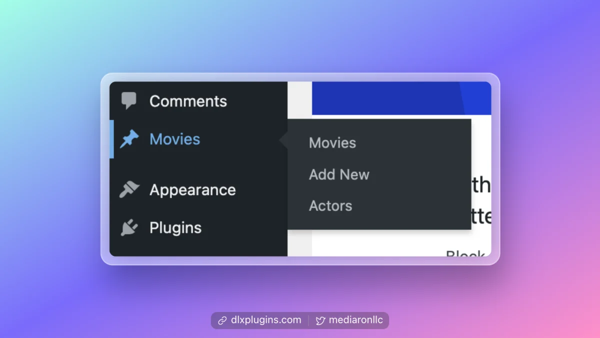 Post Type Menu Within a Post Type Menu