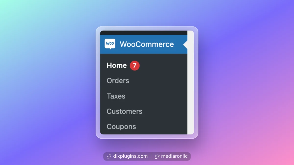 Taxes Submenu Added to WooCommerce Menu Item