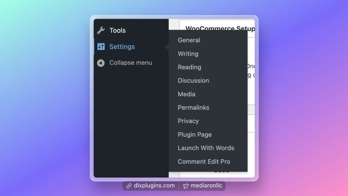 Add an Options Submenu Item in the Settings Menu