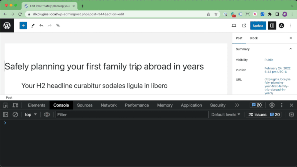 Add Featured Image Command