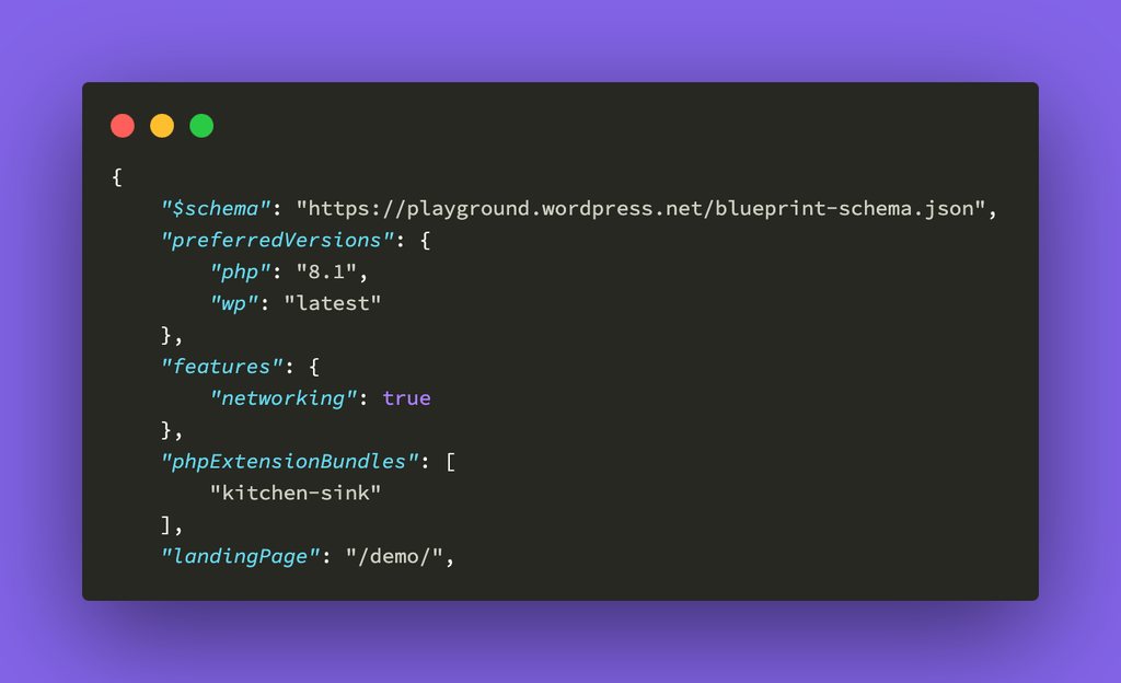 Updating the Blueprint.json Landing Page