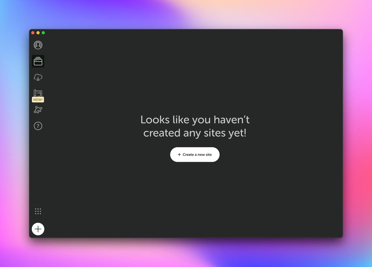 Local New Site Modal