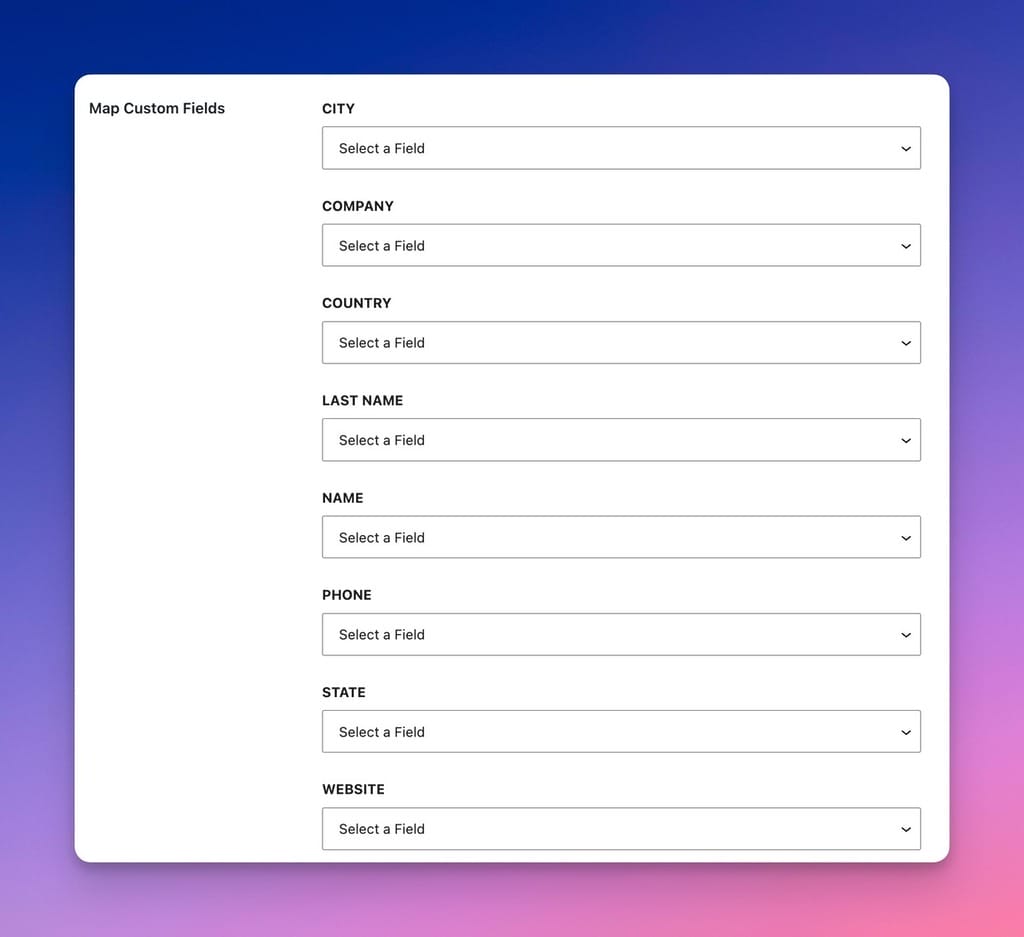 Custom Field Options in Comment Edit Pro