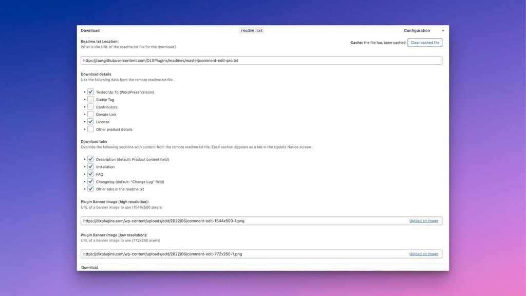 Meta Information About a Plugin