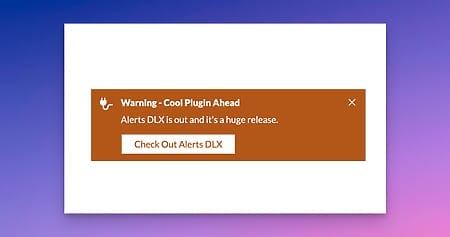 Alerts DLX notification banner