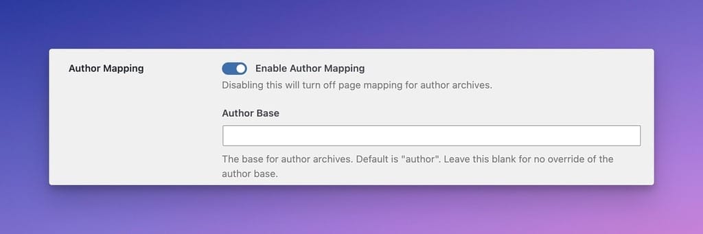 Change the Author Base for a Custom Endpoint