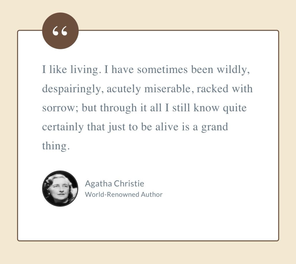 Quote from Agatha Christie