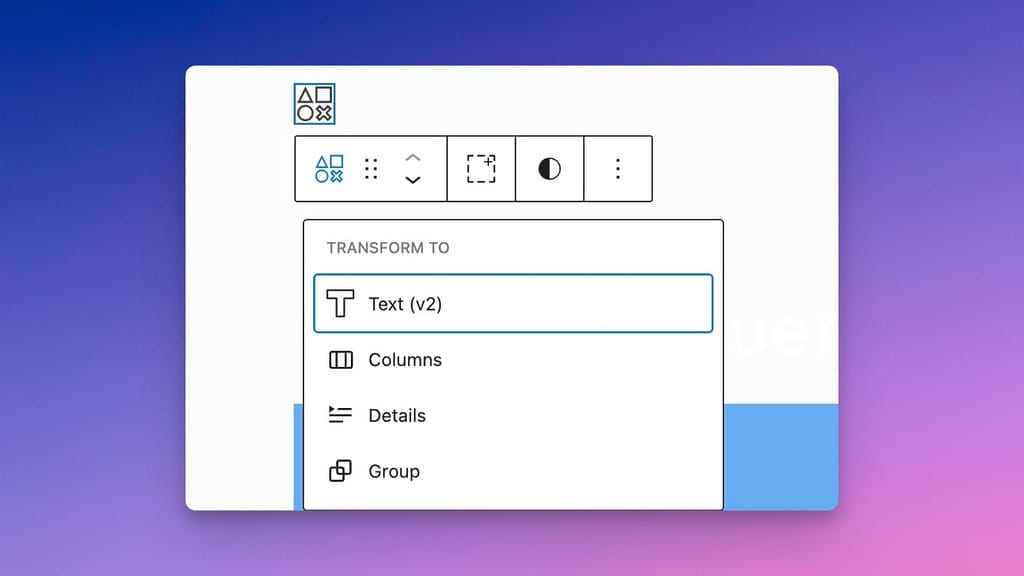Transform a shape into a text element with an icon.