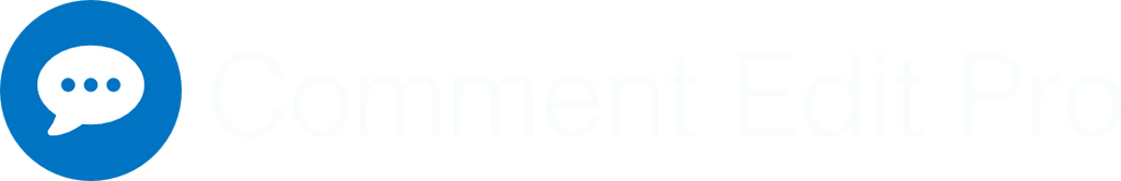 Comment Edit Pro Logo