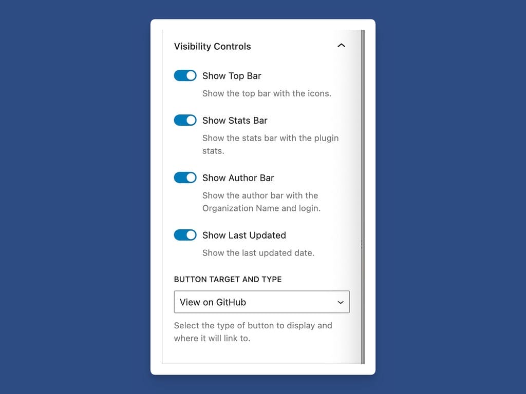 Visibility Controls of the Parent Grid Block