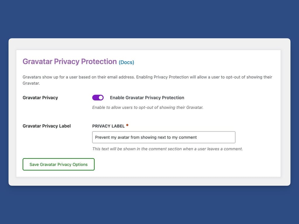Gravatar Protection is Available to Protect Gravatar Email Addresses
