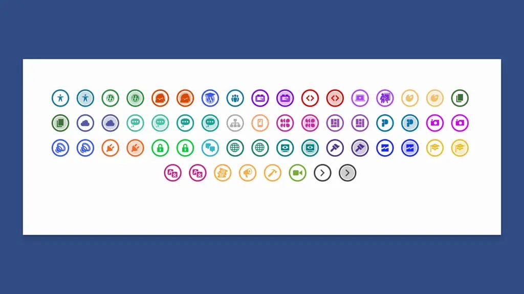 Badges Layout With Flex and No Headings