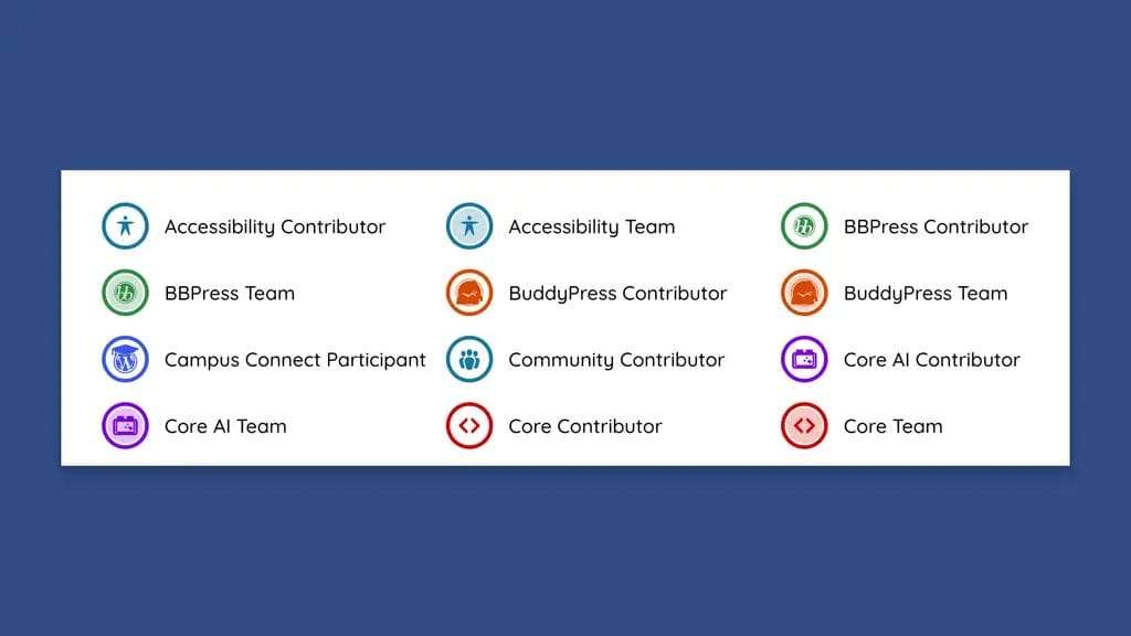 3-Column Grid With the Badges Layout