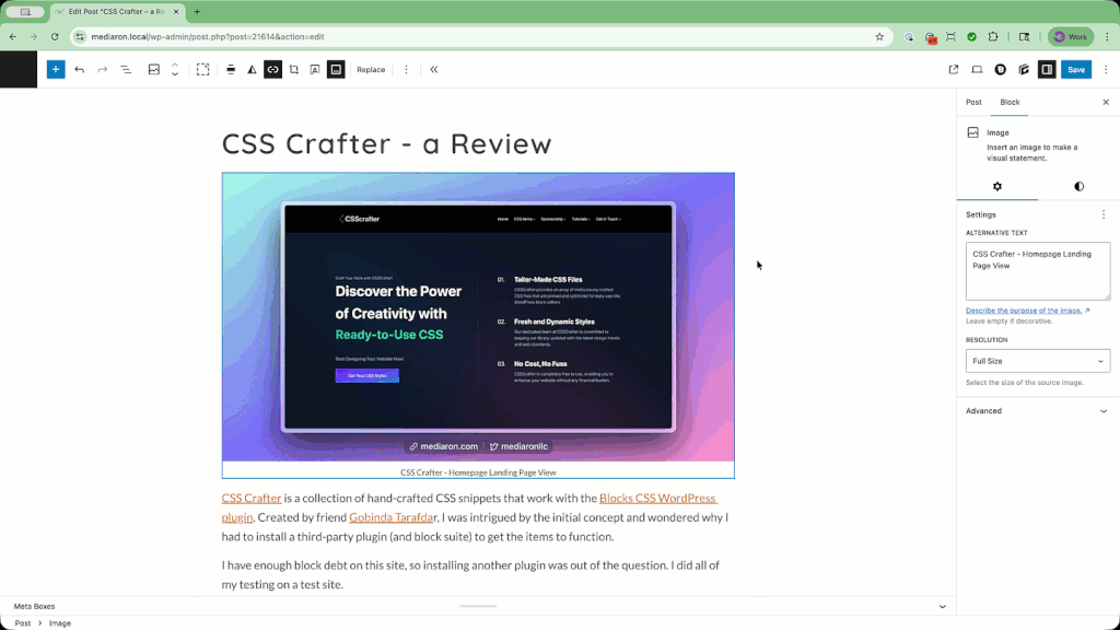 Opening the New Command Palette